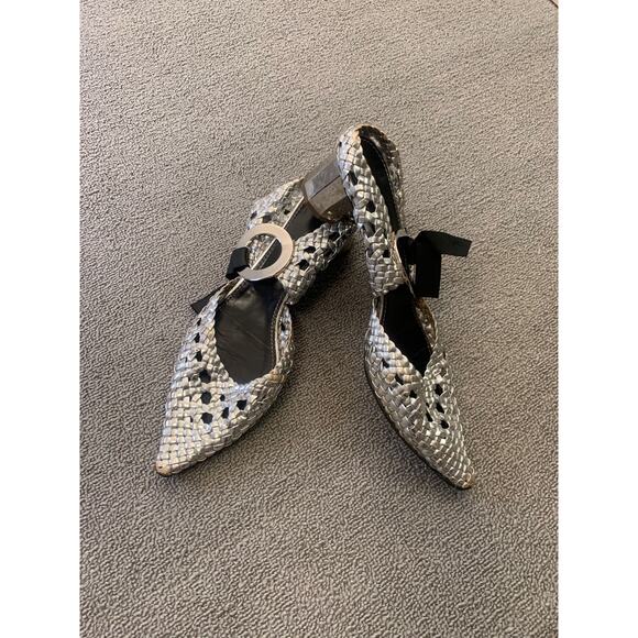 PROENZA SCHOULER Women 40.5 Silver Heel Shoes - Picture 14 of 16